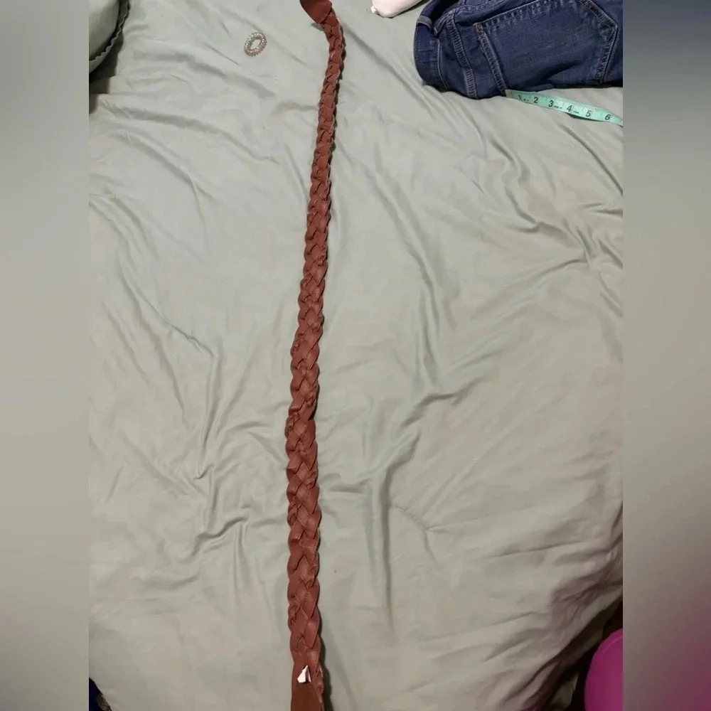 Leather Belt red white blue size 11/40 inches